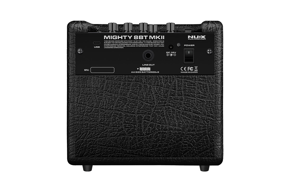 Mighty-8BT-MKII Цифровой комбоусилитель, портативный, 8Вт, Nux — изображение 9