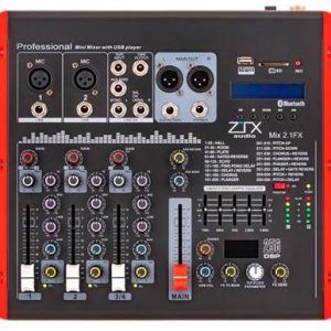 ZTX audio Mix 2.1.Fx микшерный пульт 2mono, 1stere